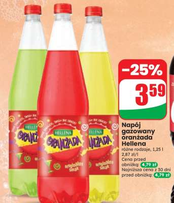 Napój gazowany oranżada Hellena