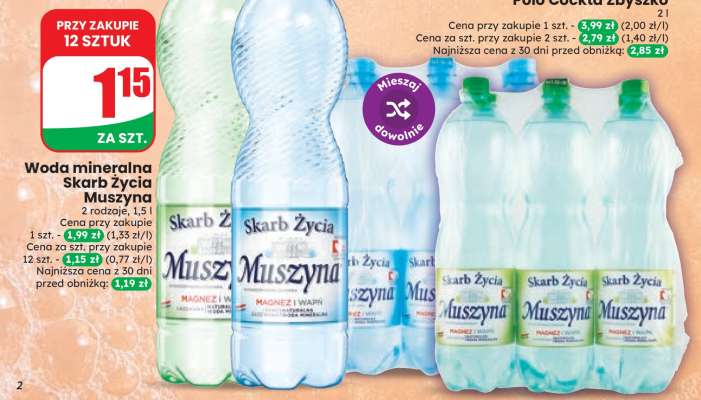 Woda mineralna Skarb Życia Muszyna