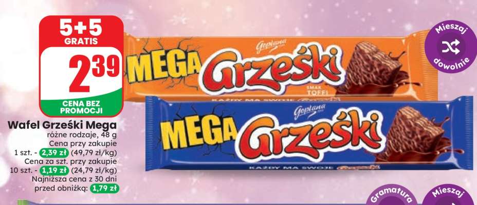 Wafel Grześki Mega