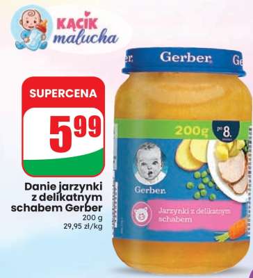 Danie jarzynki z delikatnym schabem Gerber