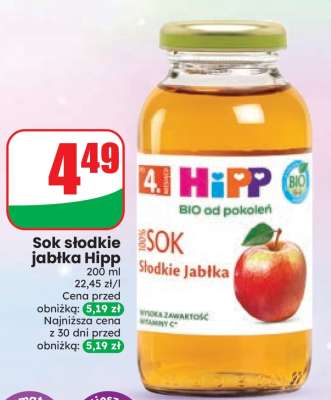 Sok slodkie jablka Hipp