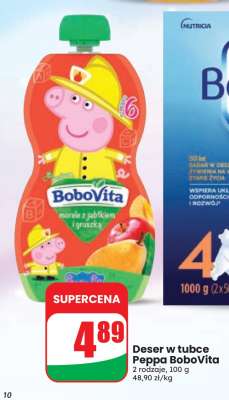 Deser w tubce Peppa BoboVita