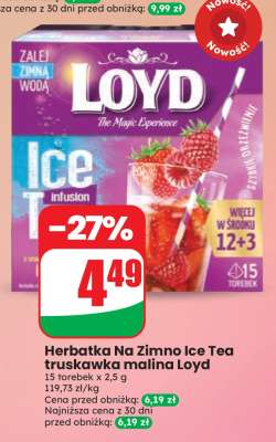 Herbatka Na Zimno Ice Tea truskawka malina Loyd