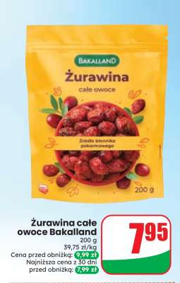 Żurawina całe owoce Bakalland