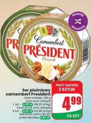 Ser pleśniowy camembert Président