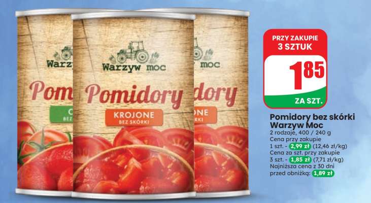 Pomidory bez skórki Warzyw Moc