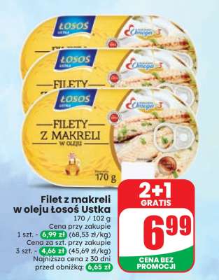 Filet z makreli w oleju łosoś Ustka