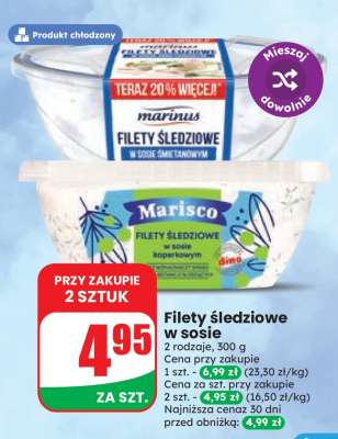 Filety śledziowe w sosie
