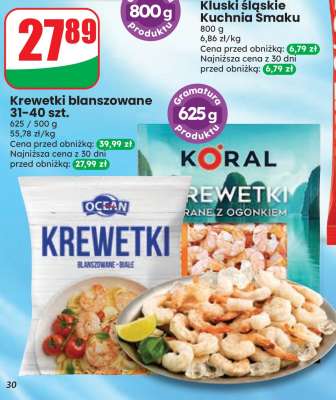 Krewetki blanszowane 31-40 szt.