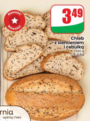 Chleb z siemieniem i cebulką