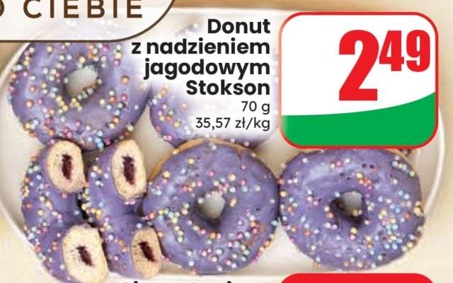 Donut z nadzieniem jagodowym Stokson