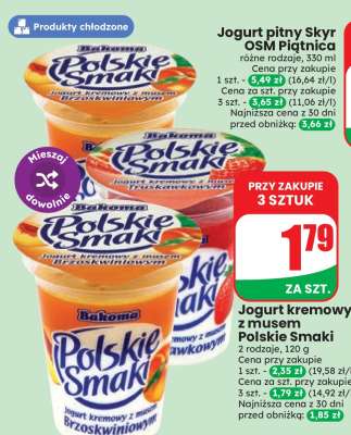 Jogurt kremowy z musem Polskie Smaki