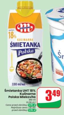 Śmietanka Uht 18% Kulinarna Polska Mlekovita