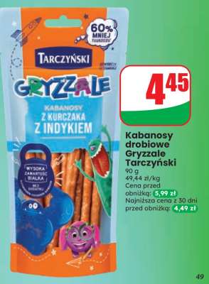 Kabanosy drobiowe Gryzzale Tarczyński