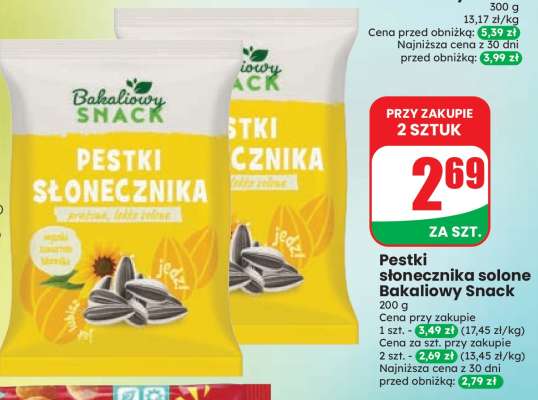 Pestki słonecznika solone Bakaliowy Snack