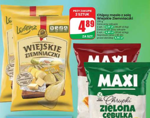 Chipsy masło z solą Wiejskie Ziemniaczki
