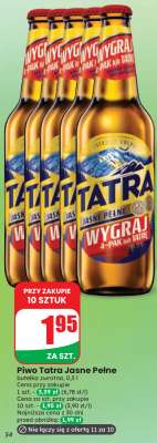 Piwo Tatra Jasne Pełne