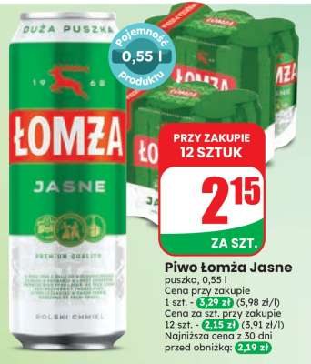 Piwo ŁOMŻA JASNE