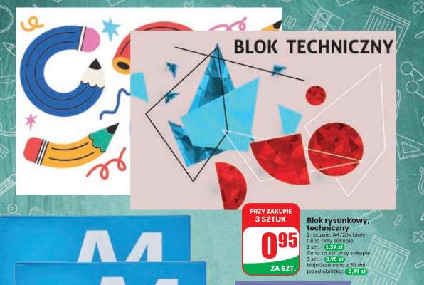 Blok rysunkowy, techniczny