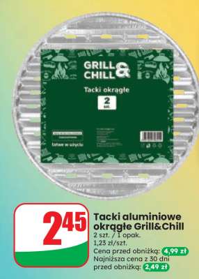 Tacki aluminiowe okrągłe Grill & Chill
