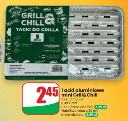Tacki aluminiowe mini Grill & Chill