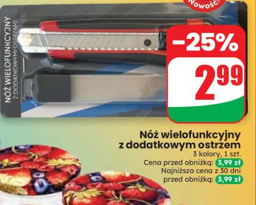 Nóż wielofunkcyjny z dodatkowym ostrzem
