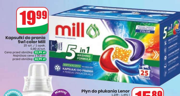 Kapsułki do prania 5w1 color Mill