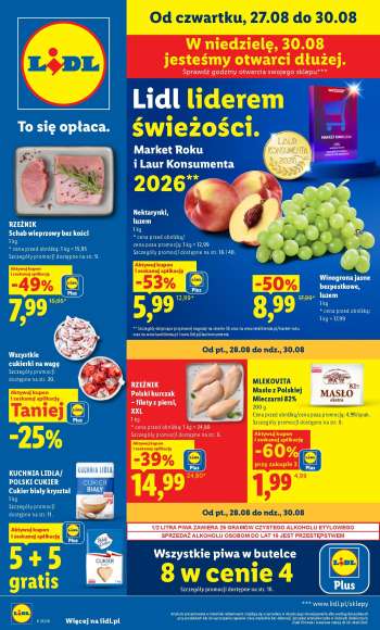 Gazetka Lidl - 27.08.2026 - 30.08.2026.