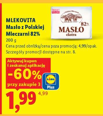 MLEKOVITA Masło z polskiej mleczarni 82%