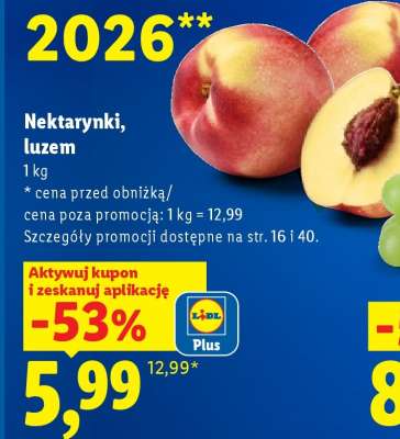 Nektarynki, luzem