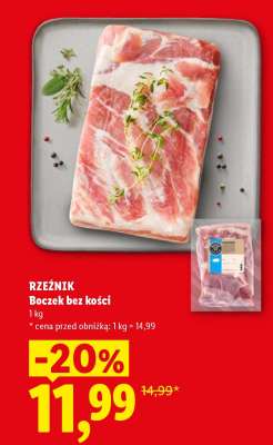 RZEŹNIK Boczek bez kości