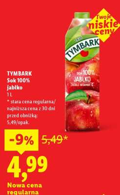 TYMBARK Sok 100% jabłko