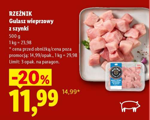 RZEŹNIK Gulasz wieprzowy z szynki