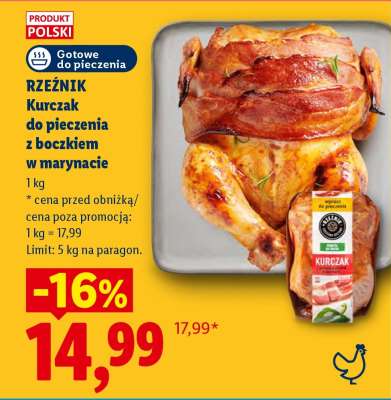 RZEŹNIK Kurczak do pieczenia z boczkiem w marynacie