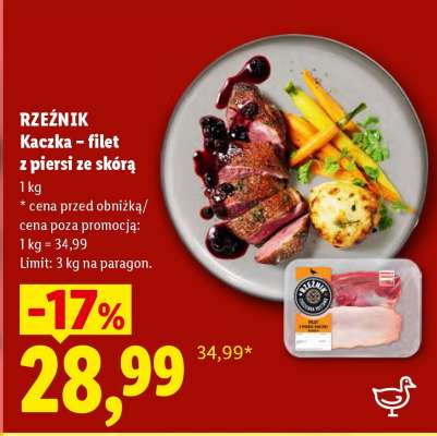 Rzeźnik Kaczka – filet z piersi ze skórą