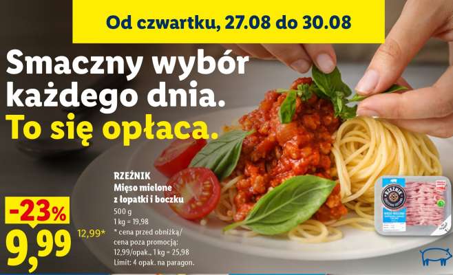 RZEŹNIK Mięso mielone z łopatki i boczku