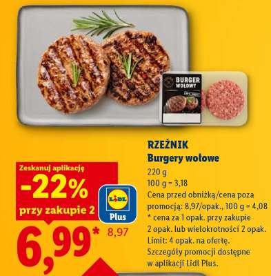 RZEŹNIK Burgery wołowe