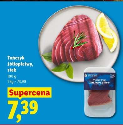 Tuńczyk żółtopłetwy, stek