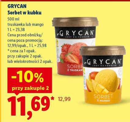 Grycan Sorbet w kubku