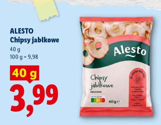 ALESTO Chipsy jabłkowe