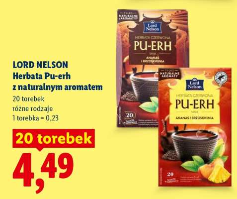 LORD NELSON Herbata Pu-erh