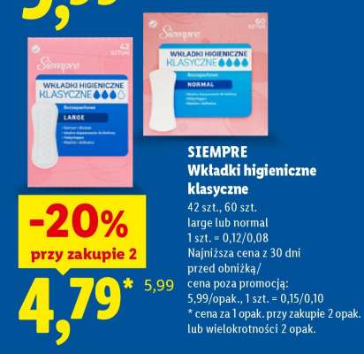SIEMPRE Wkładki higieniczne klasyczne