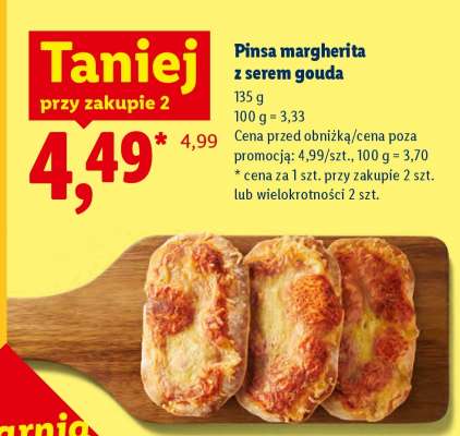 Pinsa margherita z serem gouda