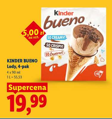 KINDER BUENO Lody, 4-pak