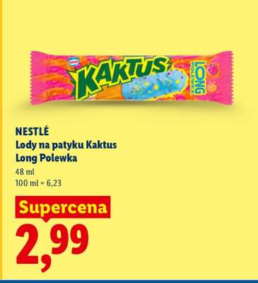 NESTLÉ Lody na patyku Kaktus Long Polewka