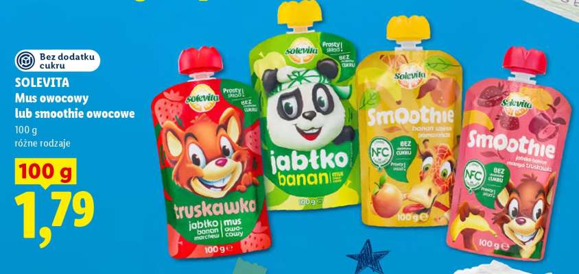 Solevita Mus owocowy lub smoothie owocowe