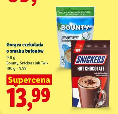 Gorąca czekolada o smaku batonów