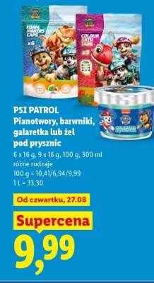 PSI PATROL Pianotwory, barwniki, galaretka lub żel pod prysznic