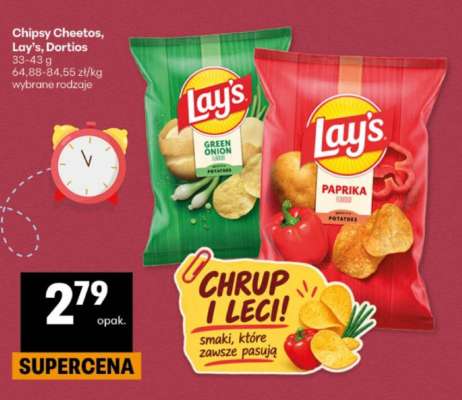 Chipsy Cheetos, Lay's, Doritos