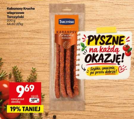Kabanosy Kruche wieprzowe